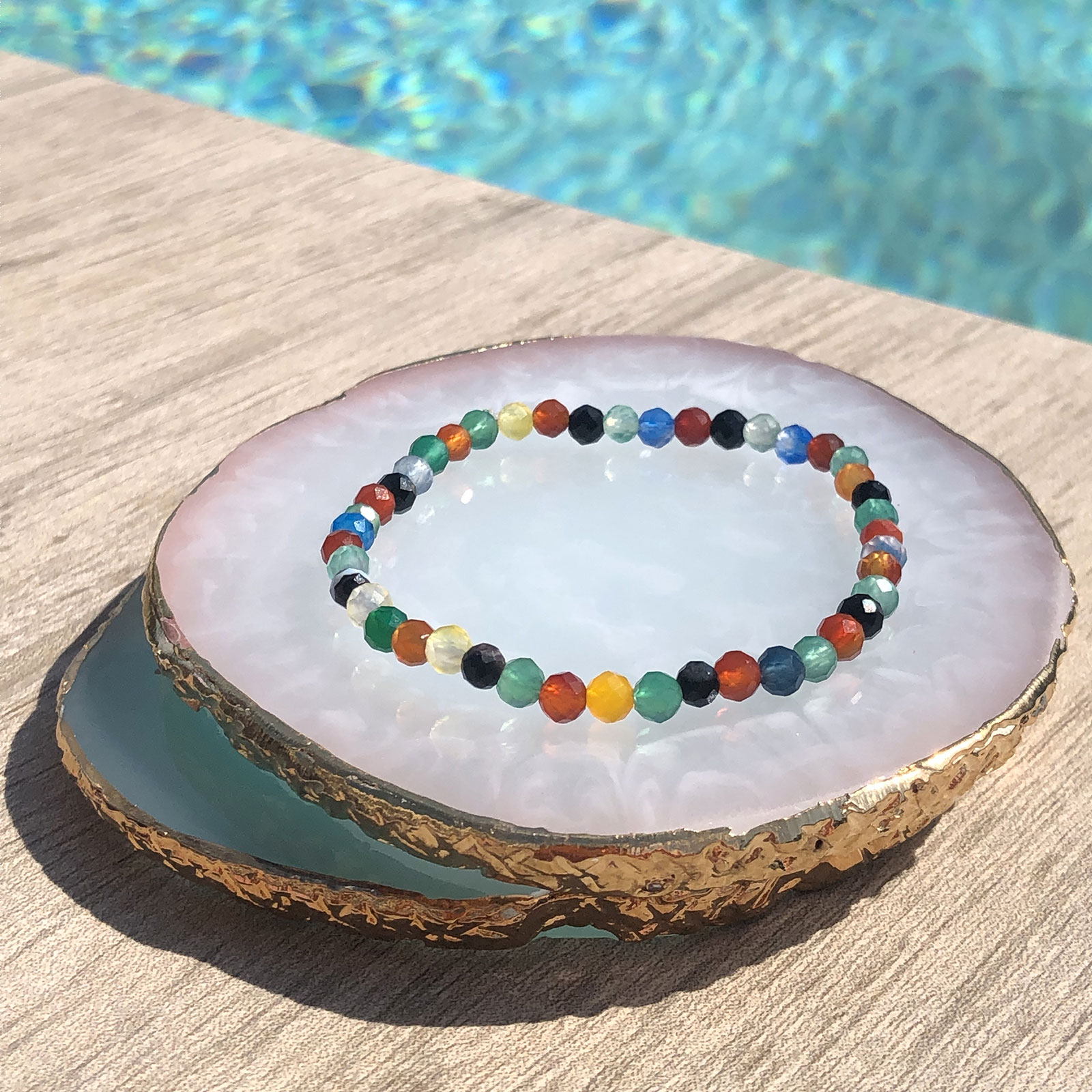 Bracelet vœux multicolore